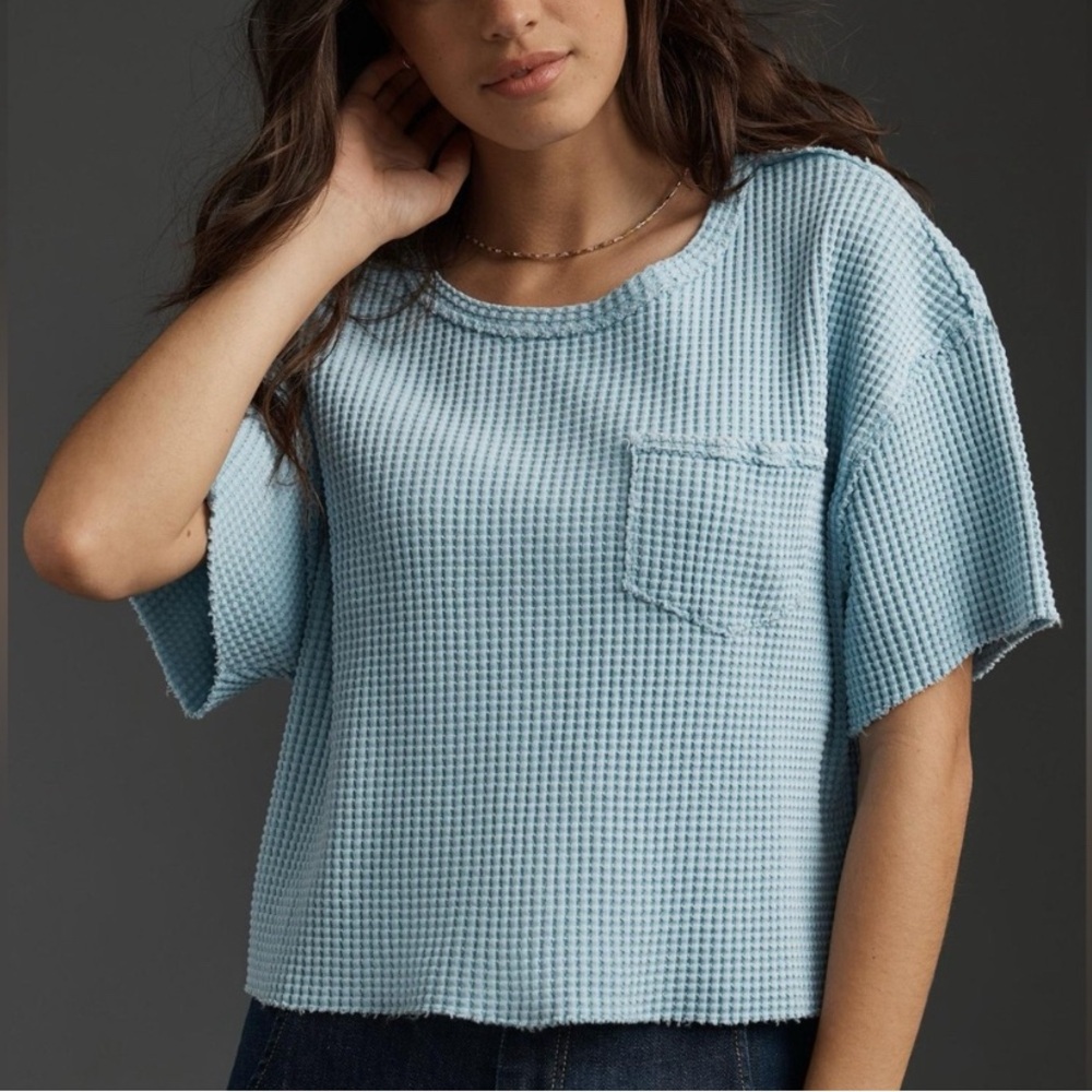 Anthropologie Pilcro thermal tee nwot medium